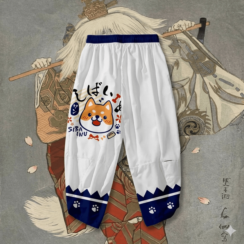 Fuji Dağı’nın Çiçek Prensesi - Geleneksel Kimono Pantolon - アキラ