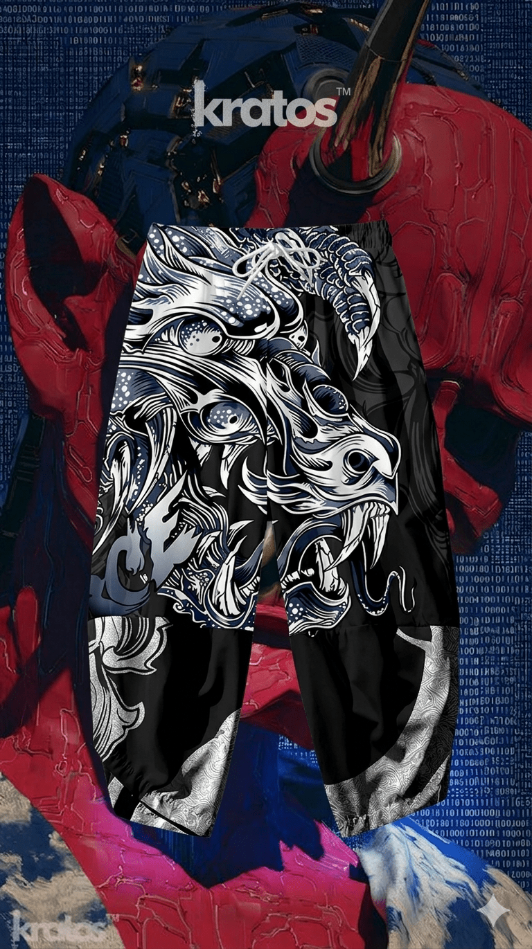 Kanla Beslenen Aç Hayaletler - Geleneksel Kimono Pantolon - アキラ