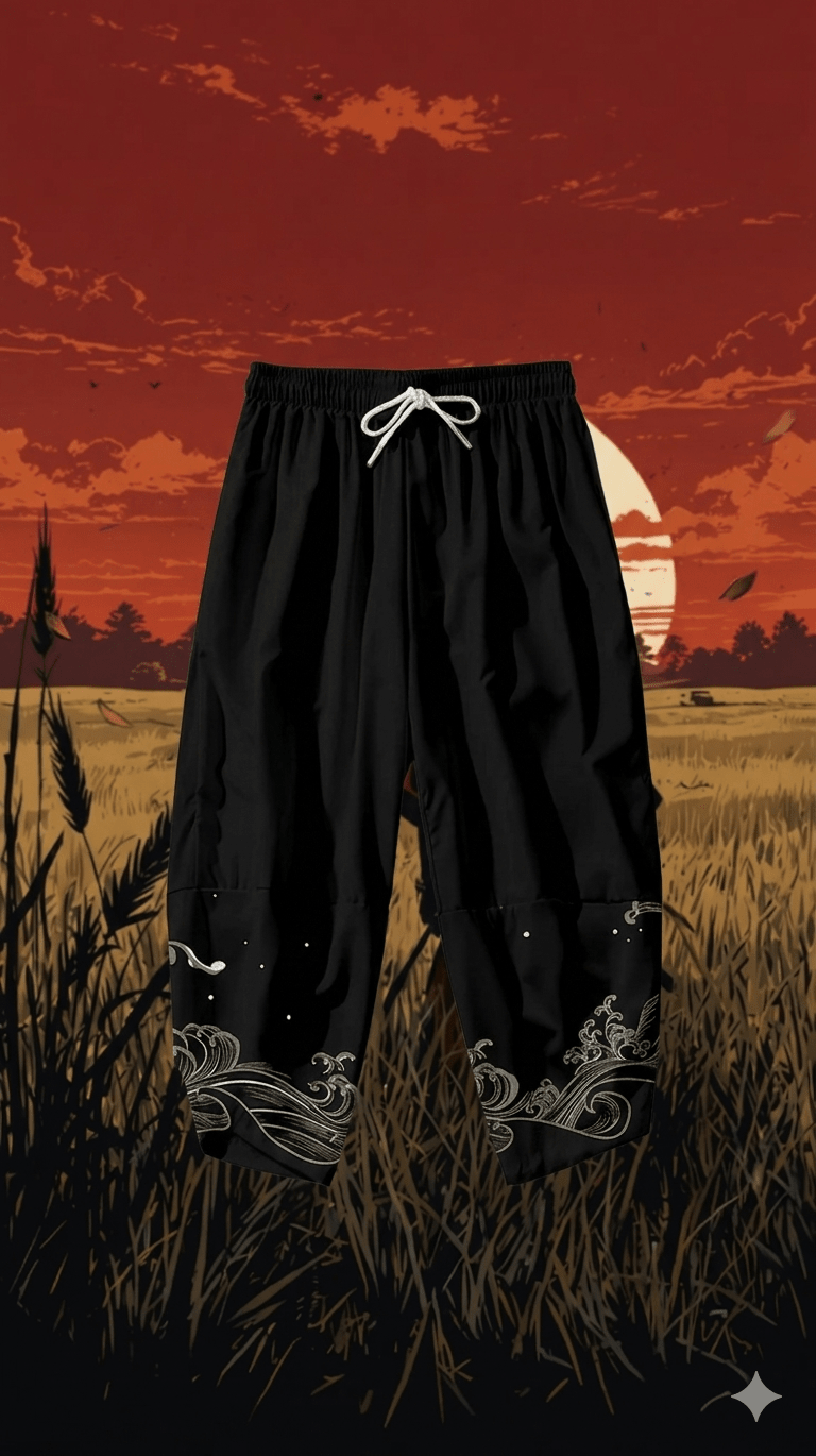 Kappa’nın Sözü: Su Şeytanının Onuru - Geleneksel Kimono Pantolon - アキラ