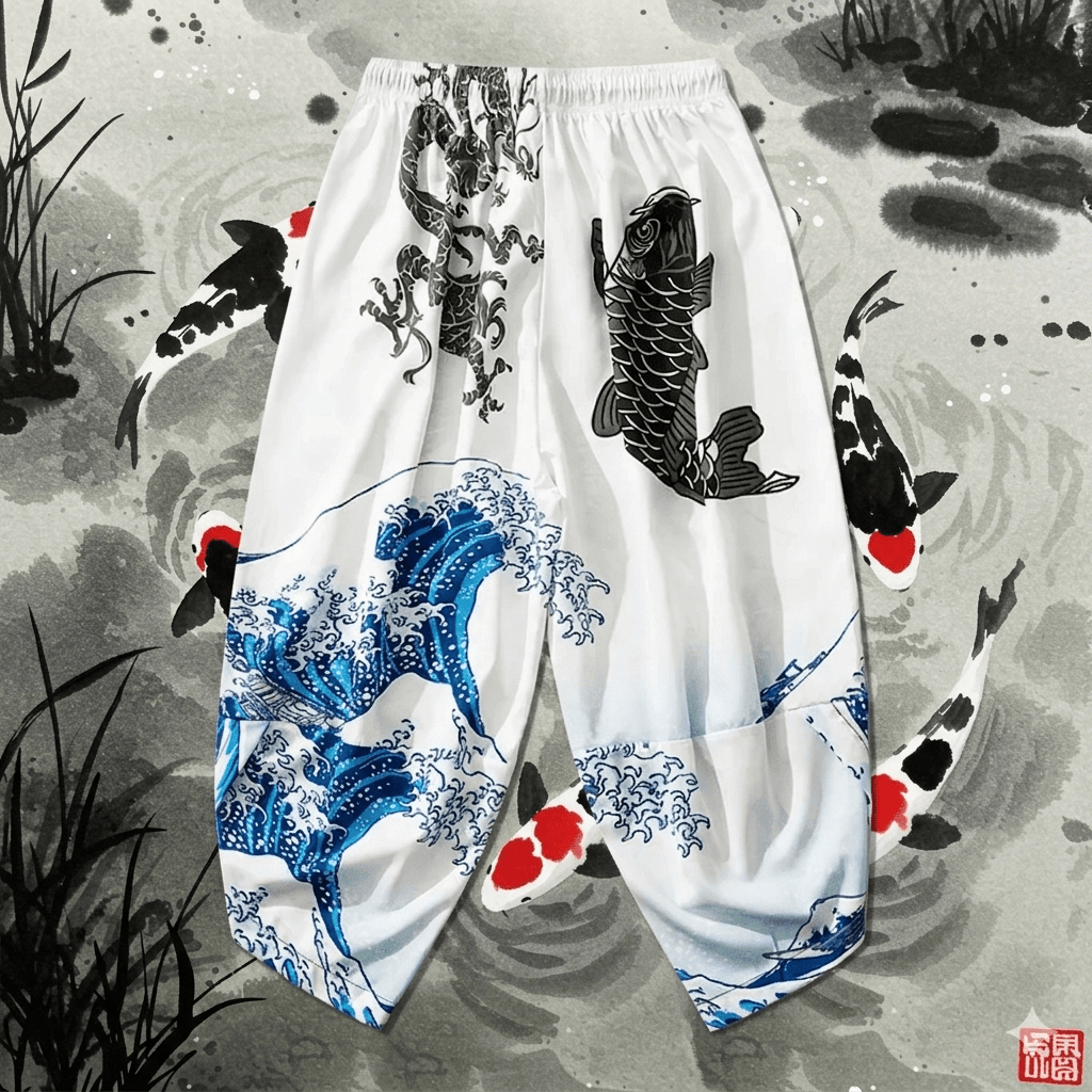 Oiwa’nın Laneti: Yotsuya Kaidan - Geleneksel Kimono Pantolon - アキラ