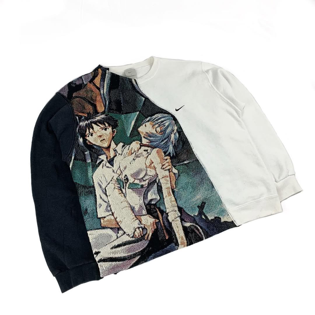 Shinji And Rei Vintage Sweatshirt - アキラ
